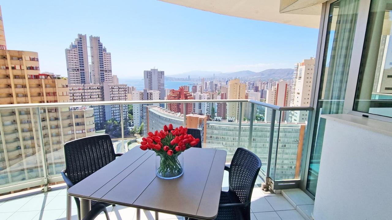 Skyline 9 Moderno Apartamento Con Terraza Privada Y Vistas Бенидорм Экстерьер фото